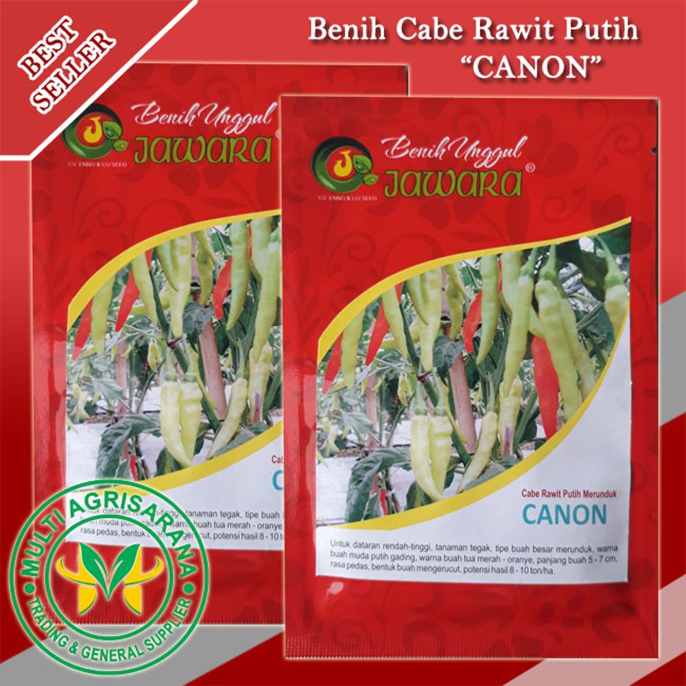 Benih Cabe Rawit Putih Merunduk "Canon" Murah