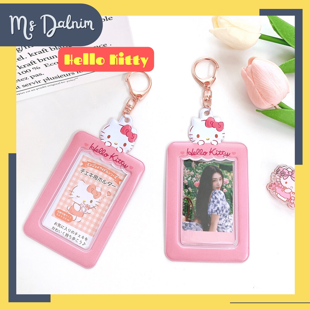 

ID Card Photocard PC Holder Toploader Cahol Sanrio Lucu / Gantungan Kartu Korea KPOP Pengenal Name Tag Keychain Keyring / Case Tempat Kartu Sultan Hello Kitty Cinnamoroll Kuromi My Melody Kuromi [TL08]