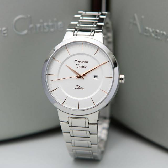 JAM TANGAN WANITA ALEXANDRE CHRISTIE AC 2837 SILVER ORIGINAL GARABSI RESMI 1TAHUN