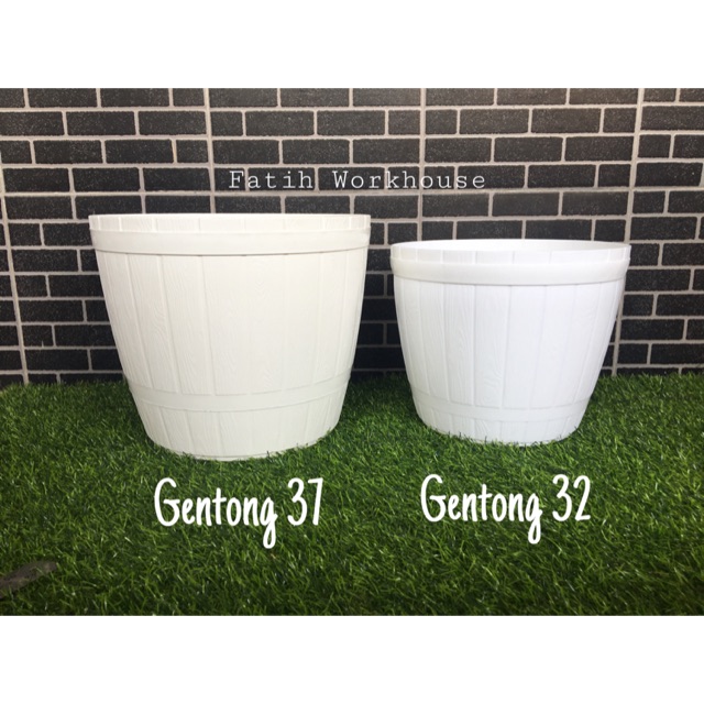 Pot gentong 32 Pot bunga plastik - pot gentong 37 pot bunga - KHUSUS INSTANT