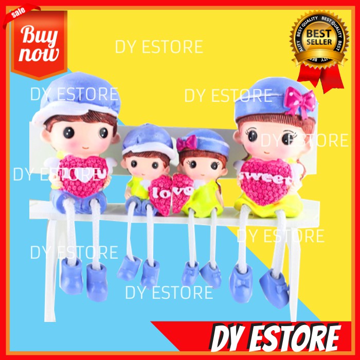 D771 PAJANGAN BONEKA KELUARGA MINI KECIL KADO UNIK MINIATUR PAJANGAN DINDING HIASAN DEKORASI RUMAH