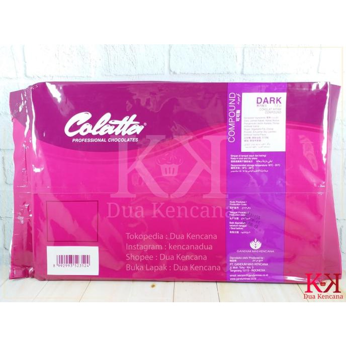 

Colatta Dark Compound 1 KG Coklat Hitam Compound Chocolate Collata TERLARIS TERPERCAYA ORIGINAL