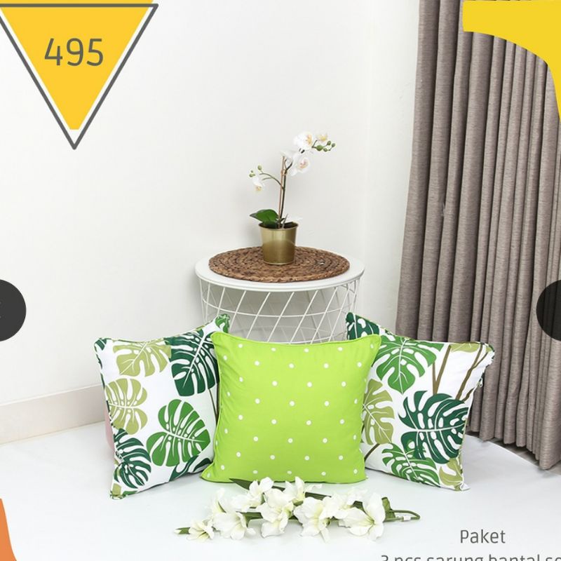 BANTAL SOFA 40X40 ( 3 PCS ) dan SARUNG BANTAL(3 PCS)