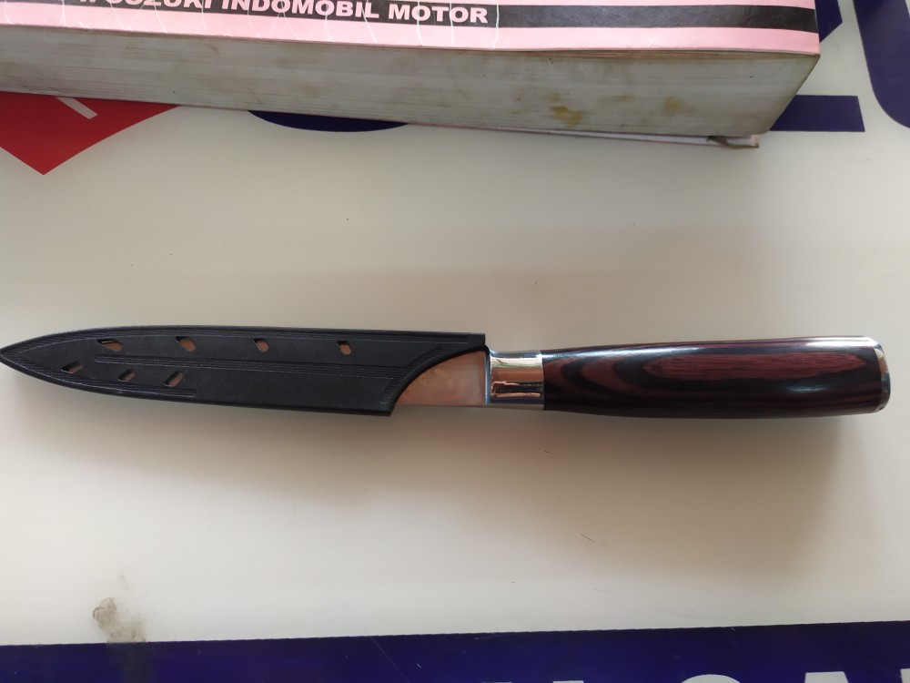 Pisau Dapur Chef Damascus Pattern - Pisau Dapur - Peralatan Masak - Pisau