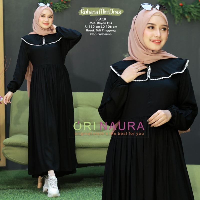 Baju Gamis Wanita Rohana Mini Dres By Celana Kulot Store