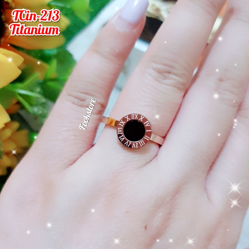 TERMURAH CINCIN WANITA TITANIUM FASHION/ANTI KARAT MODEL SIMPEL