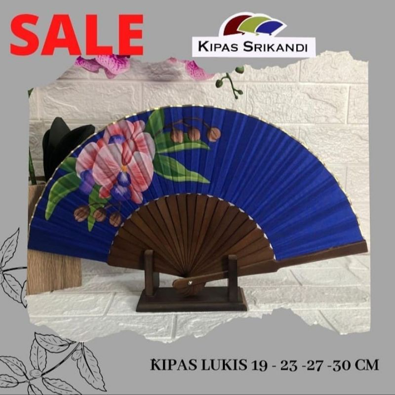 

Kipas Tangan/kipas Lipat /Kipas kain/Kipas Srikandi Lukis(Bisa ukir nama kamu di tangkai kipas)