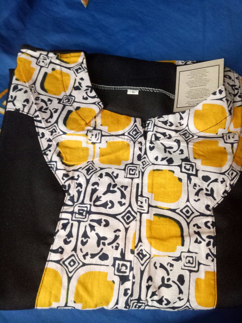 Tey-17 Batik Wanita Asj Sa Hrb026 Kenongo Kemeja Tosca Pendek