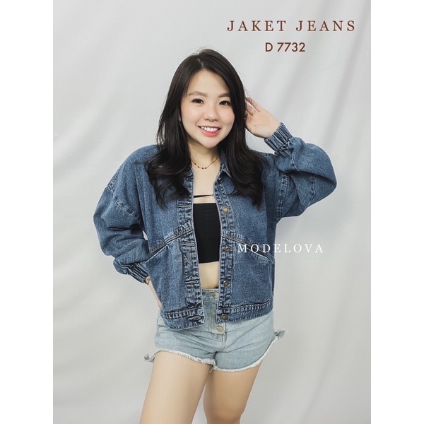 MDLV ~ Jaket Jeans D 7732 Jaket Jeans Cewek Jaket Jeans Premium Jaket Jeans Import Good Quality Women Jeans Jaket Fashion Import