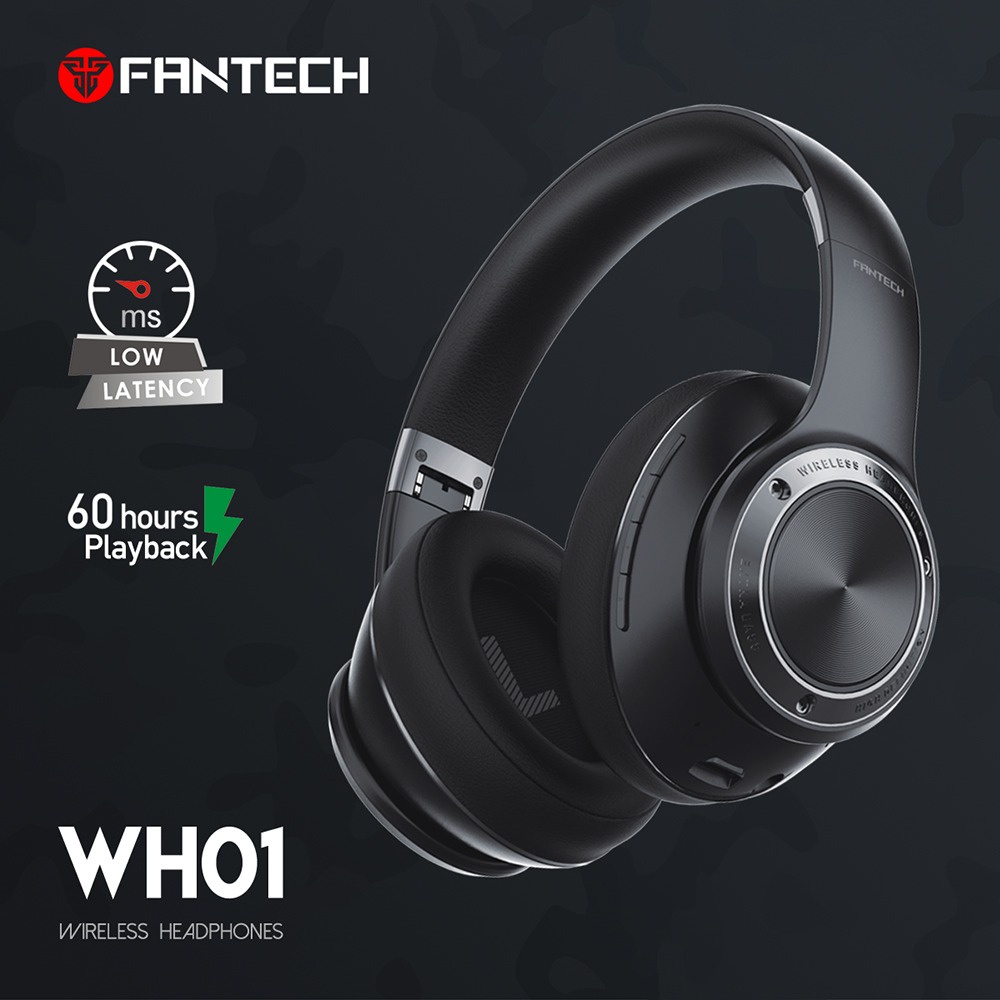 Haedset Gaming Wireless Bluetooth 5.0 postel and Wired Fantech WH01