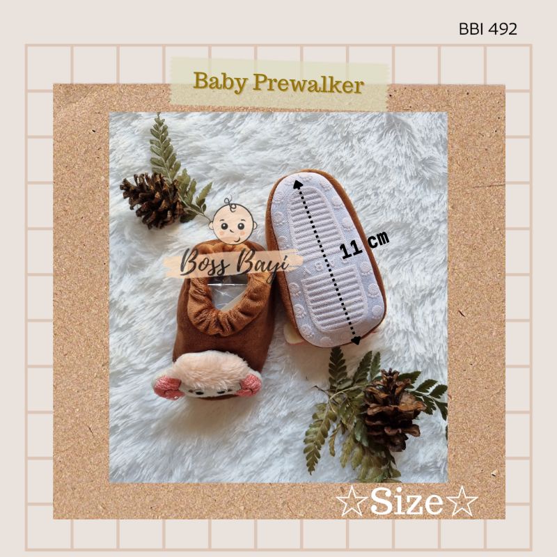 BOSS BAYI - Prewalker Shoes Baby / Sepatu Kain Bayi Motif Boneka Karakter