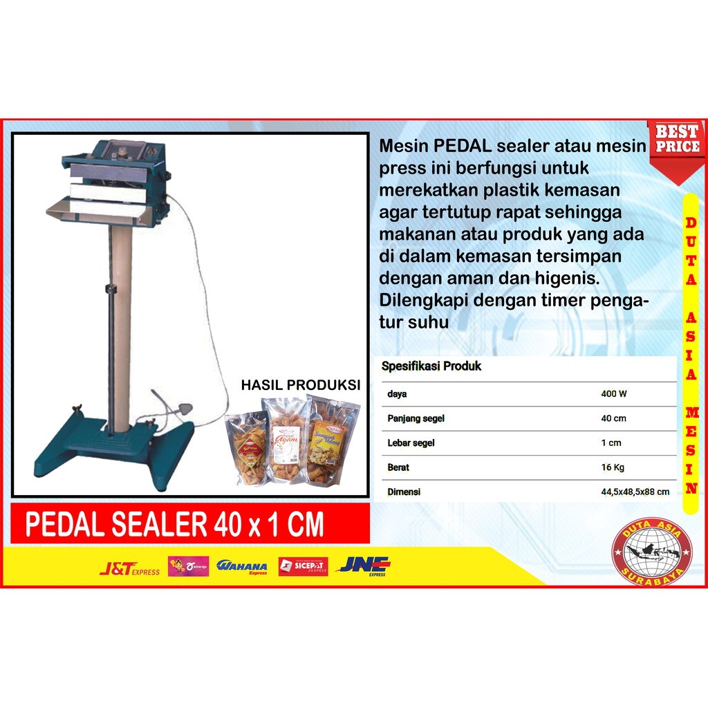 MESIN PEDAL SEALER 40CM x 1CM