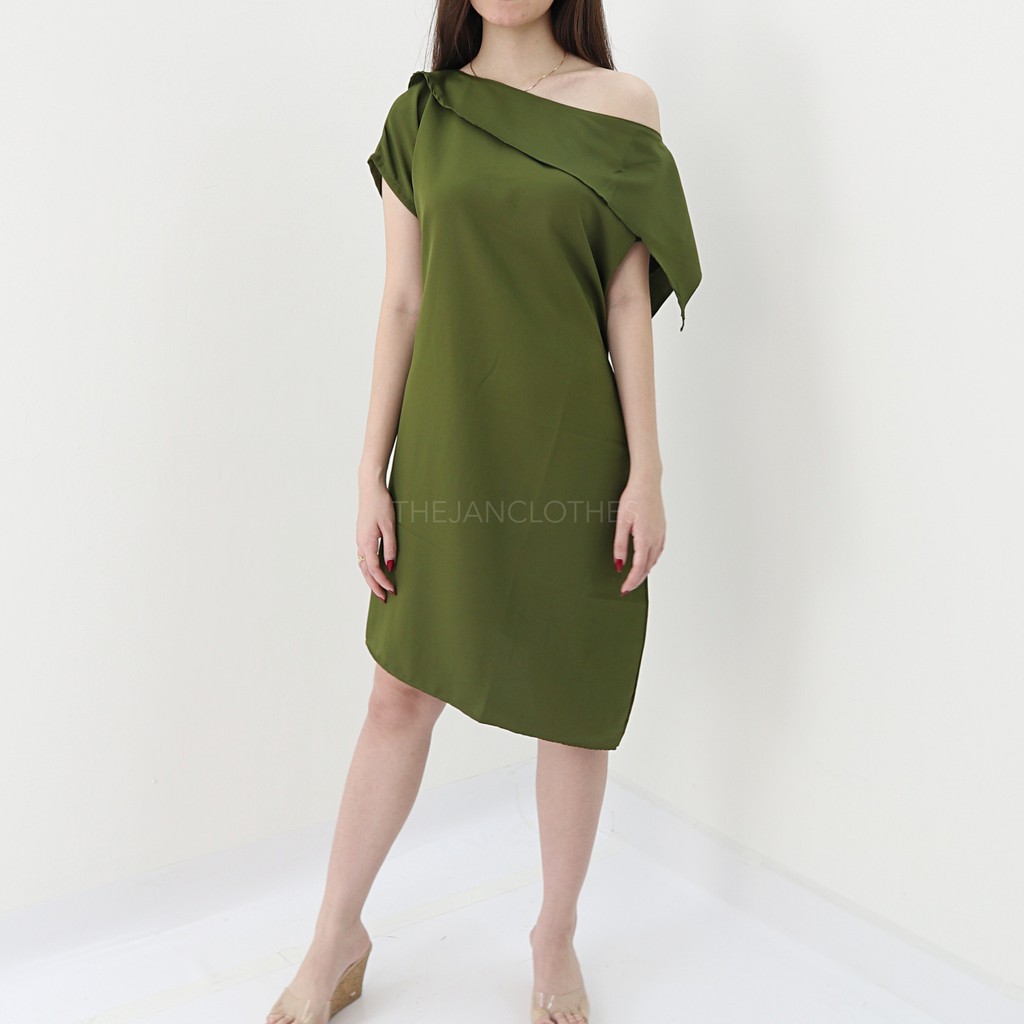 Chelsy dress Green -Thejanclothes