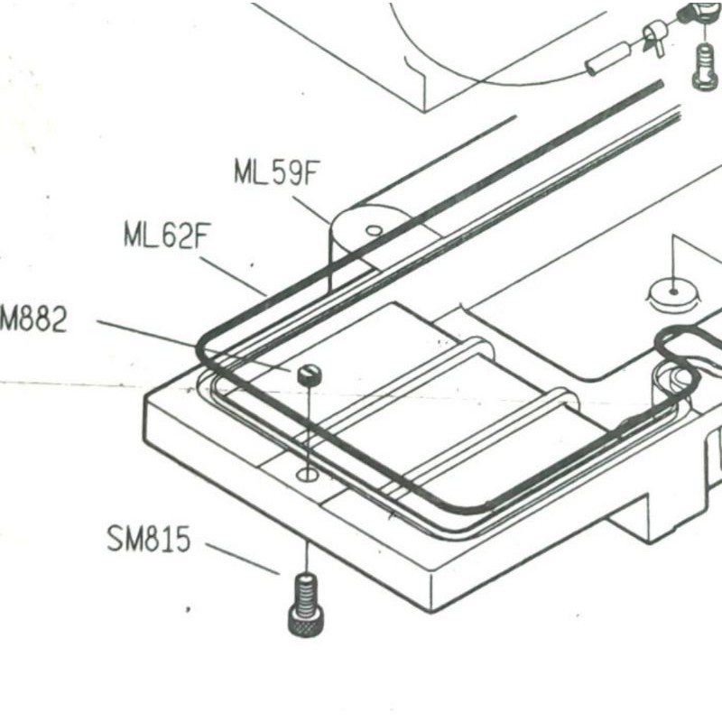 SM815 Asli Baut Pengunci Bak Bawah Mesin Kam Siruba F007