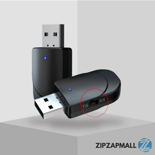 2 in 1 USB Audio Bluetooth 5.0 Transmitter &amp; Receiver / Usb Bluetooth Audio Transmitter Receiver Stereo Modul Dongle Pc Komputer Adapeter Tv Ke Speaker Hp Box Lcd Aptx Tanpa Kabel / Usb Soundcard Port Wifi / Blutut Receiver Audio Music Mp3 Bt Speaker Ori