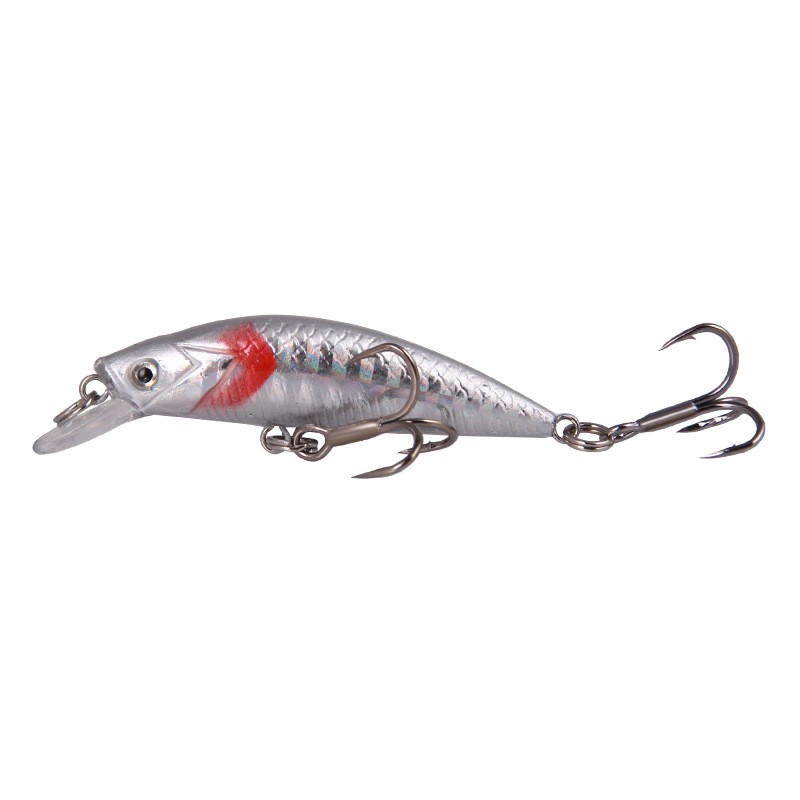 50Pcs New Sinking Minnow Fishing Lure 6cm/6.7g Swimbait Umpan Pancing Ikan Bass Wobbler Memancing