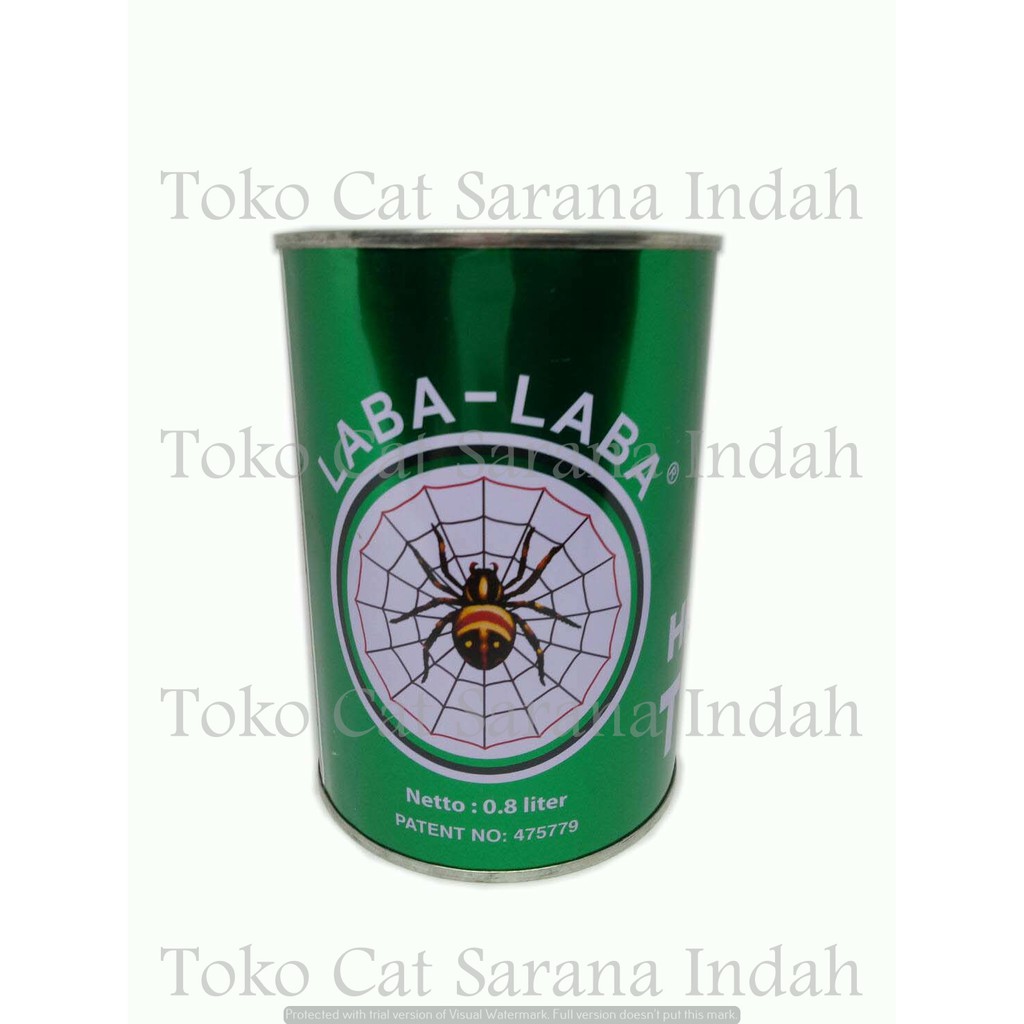 Thinner Laba Hijau 0.9L tiner laba laba hijau 1 liter thiner laba laba tiner cat thinner laba laba t