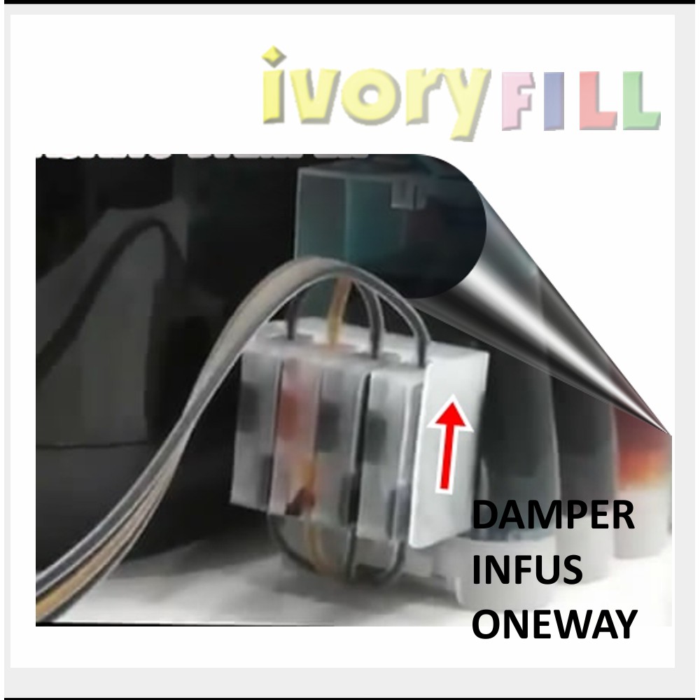 damper dumper infus printer canon HP ink tinta one way atau ink stabilizer