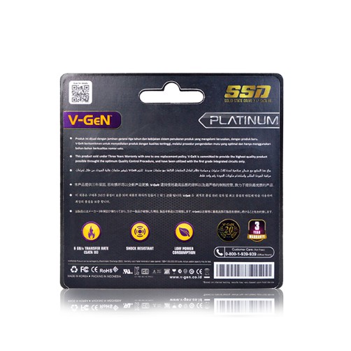 SSD VGeN 512GB SATA3 - Solid State Driver V-GeN 480GB SATA 3