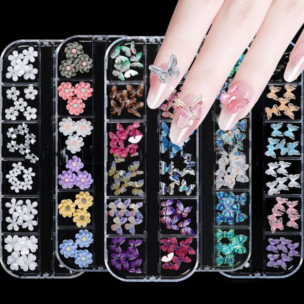 AUGUSTINA Dekorasi Nail Art Agustina Pesona Glitter Colorful Manicure Ornaments