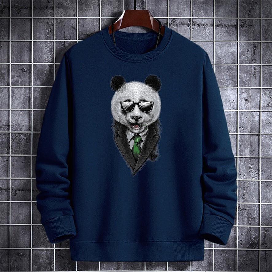 Sweater crewneck pria BOSS PANDA