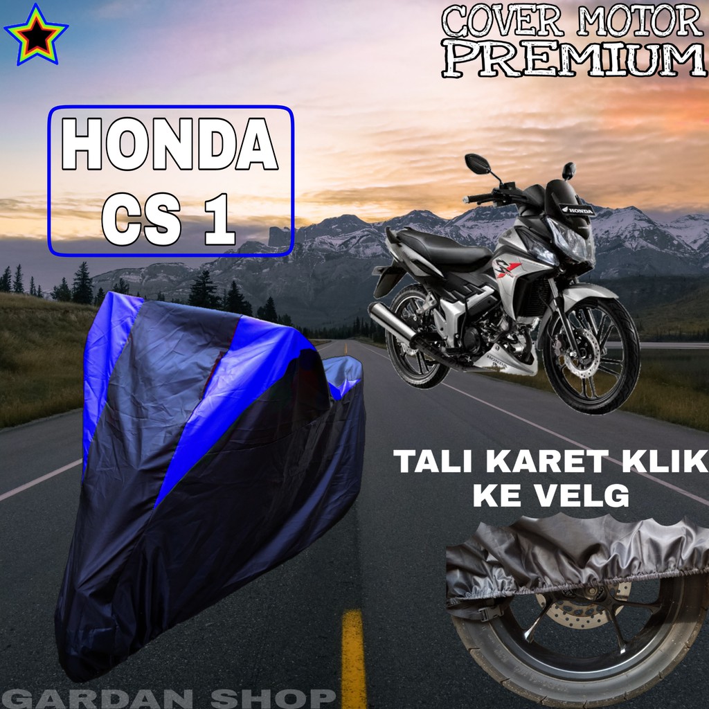 Sarung Motor HONDA CS1 Hitam BIRU Body Cover Honda PREMIUM