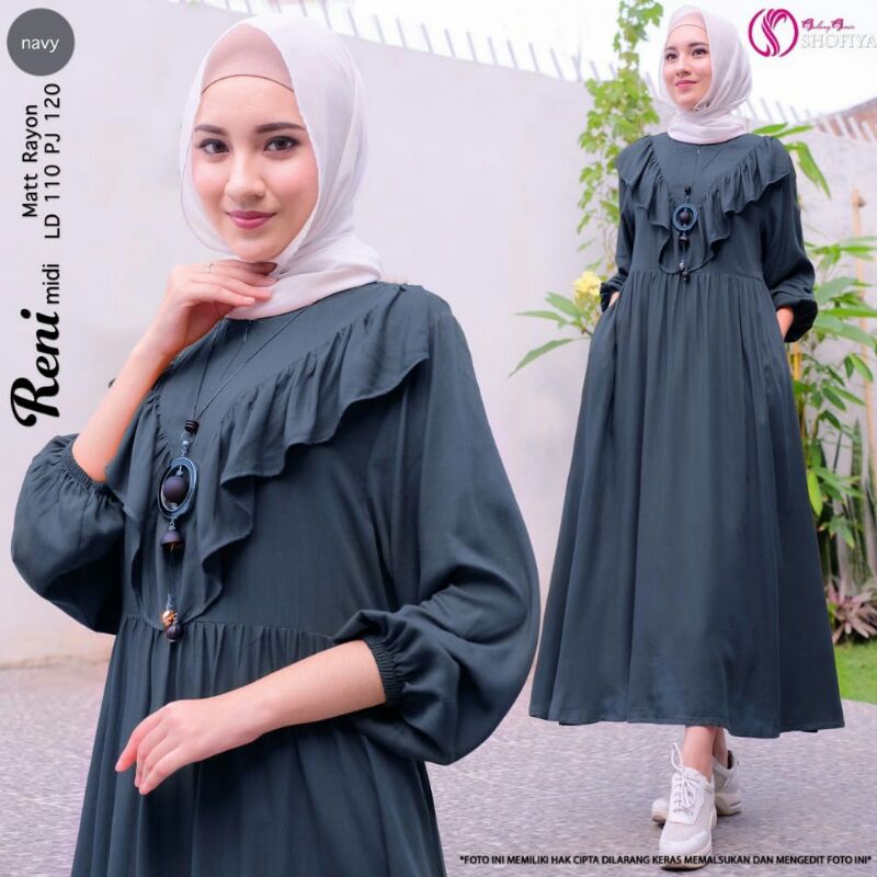 KESHAWARI, RENI,SAFIA  Midi Dress Ori by Shofiya