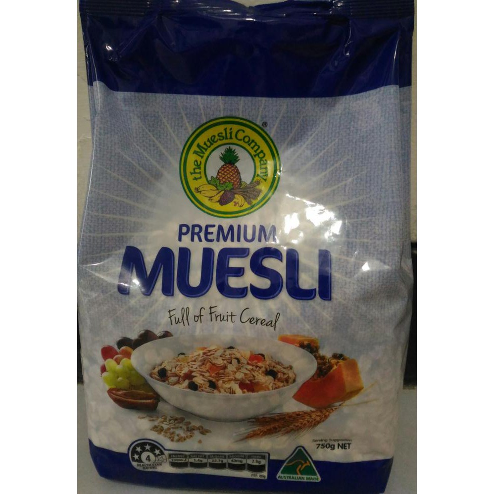 

Hot Produk Premium Muesli Full of Fruit Wholegrain Cereal 750 gr // Sereal Sehat