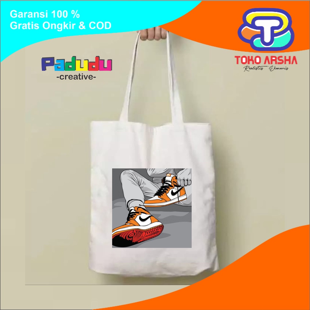 nike air jordan one retro high Tas Totebag Aesthetic Vintage Toko_arsha