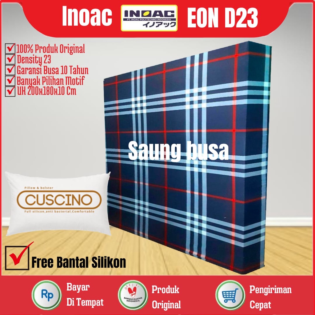 Kasur Busa Inoac Murah No 1 Tebal 10 cm Ukuran 200cm x 180cm x 10cm Original