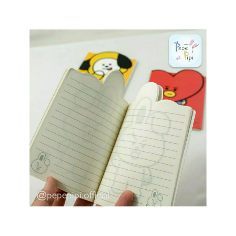 

buku tulis bt21 notebook Note karakter Bts memo lucu