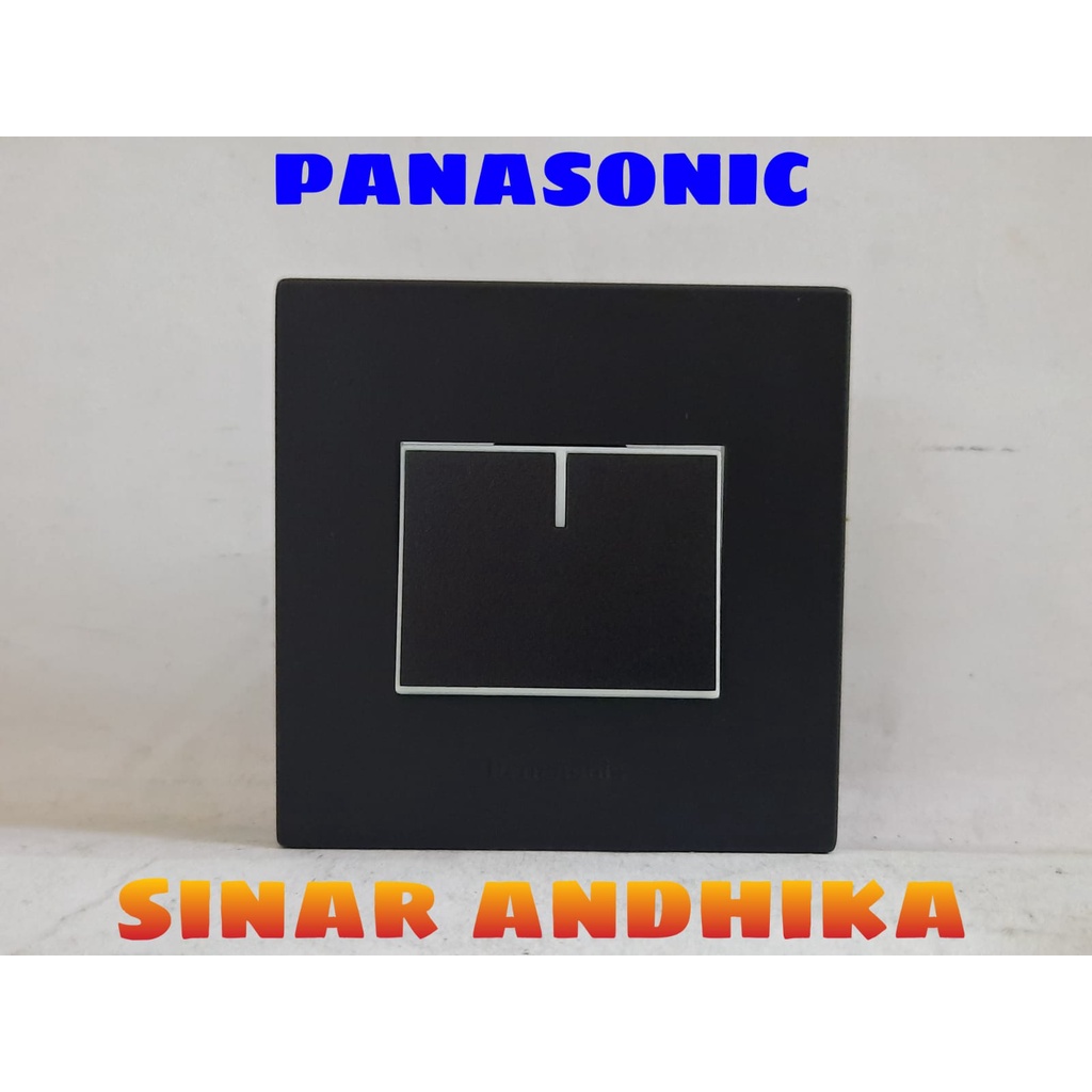 SAKLAR ENGKEL LEBAR HOTEL HITAM ECO C STYLE E PANASONIC WESJ 78029B+WESJ 5942B