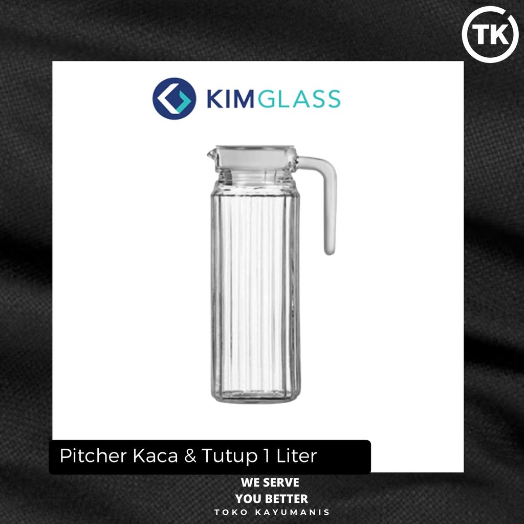 Kimglass Pitcher Kaca 1 Liter / Teko Kaca