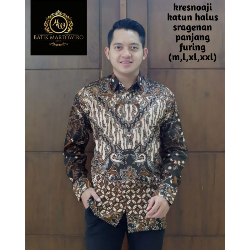 Kemeja Batik Exclusive Terbaru Batik Lengan Panjang Lapis Furing KRESNOAJI