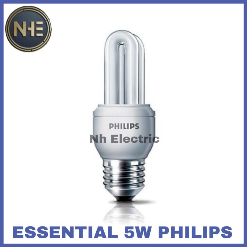 Lampu Philips Essential 5W Watt Putih CDL E27 - Esst 5 Watt Philips White 220V SNI