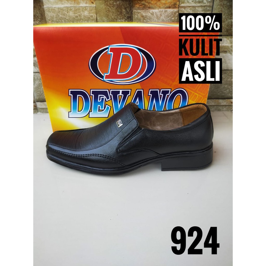 Sepatu DEVANO 924 kantor Pantofel kickers kulit asli pria dinas kerja murah