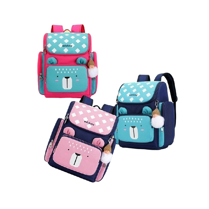 Tas Ransel Anak Karakter Bearcute / backpack anak sekolah tk sd paud / ransel anak perempuan laki laki