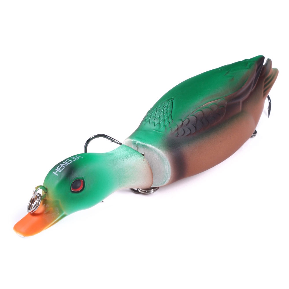 HENGJIA Bionic Artificial bait 2 Segment Bait Duck Bionic False Bait 13cm 35g Fishing lure set with fishing Box