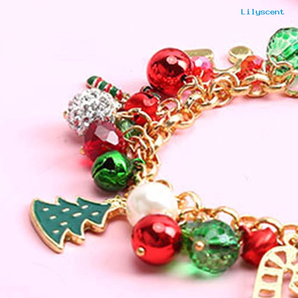 Gelang Kristal Imitasi Bentuk Pohon Natal Snowflake Bahan Alloy Untuk Pesta