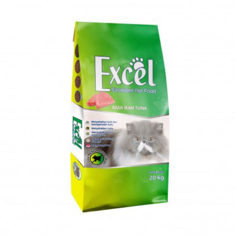 Excel makanan kucing 20kg
