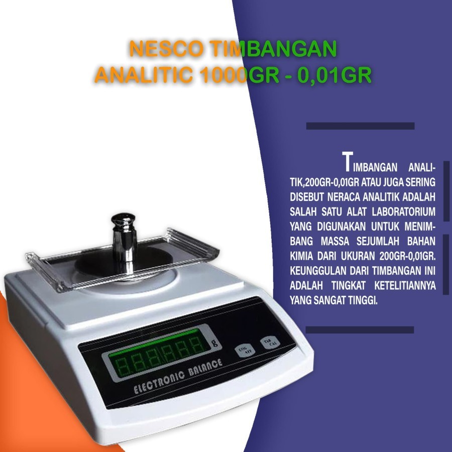Timbangan Analitik/Analitic Scale 0.01-1000gr