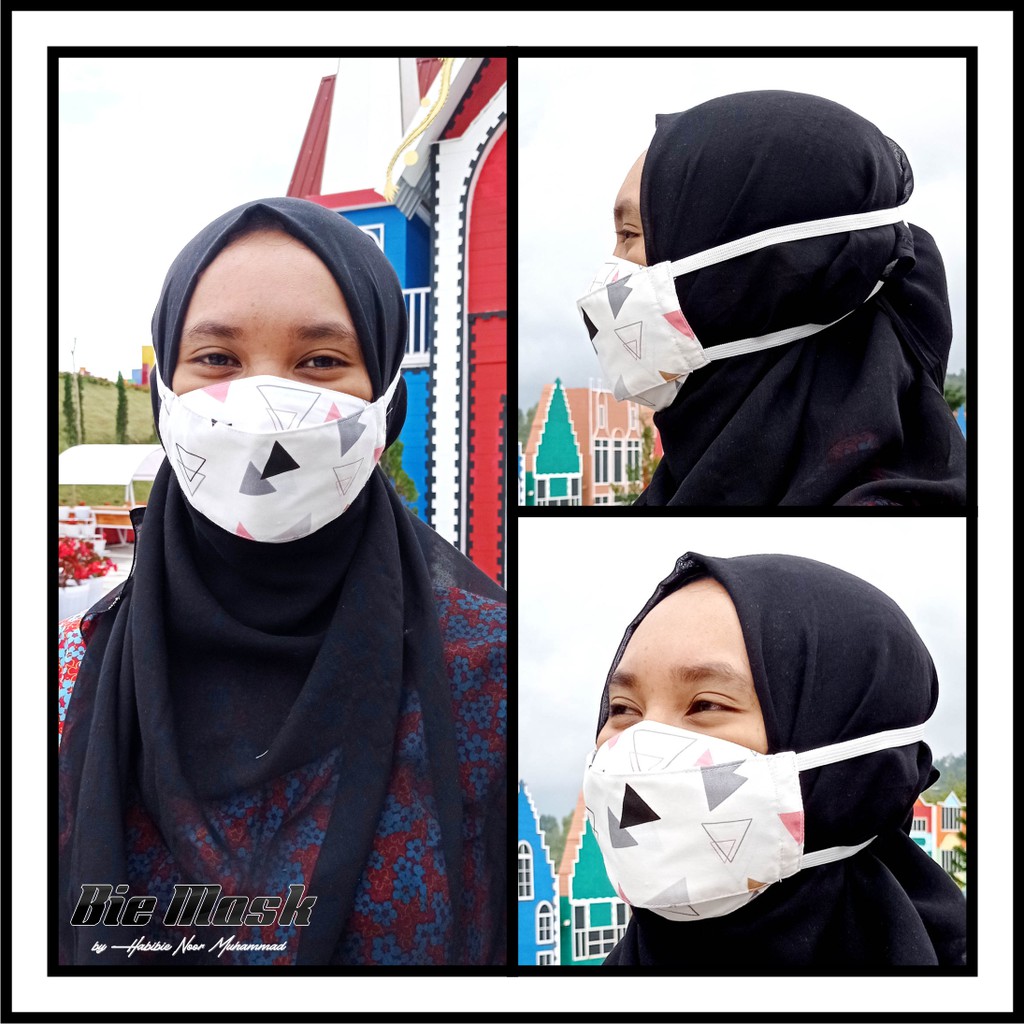 MASKER HIJAB 4 PLY EVO KOREAN STYLE / BISA DIISI TISU