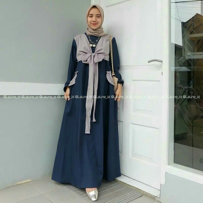 GAMIS SYARI ANNAJAH CAPUCCINO 900GR 110 140 ALLSIZE GAMIS SYARI BUSUI CADAR CREPE HQ POLOS MURAH I.
