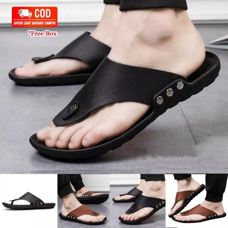 Sandal Jepit Pria Kulit Tres Termurah