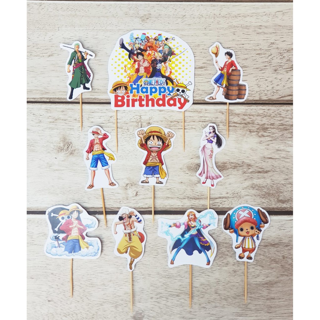 Topper Kue One Piece (10pcs)