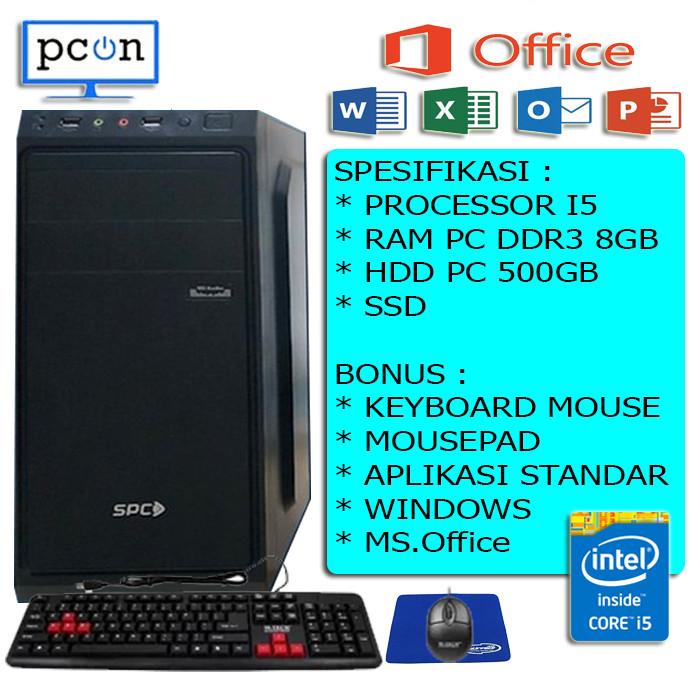 PC RAKITAN WARNET GAMING OFFICE i5 3470 RAM 4GB bonus mousepad