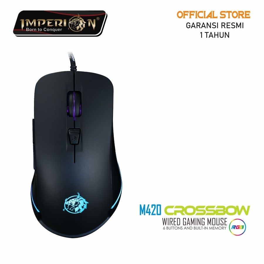 Mouse USB Gaming IMPERION M420 CROSSBOW RGB Lighting