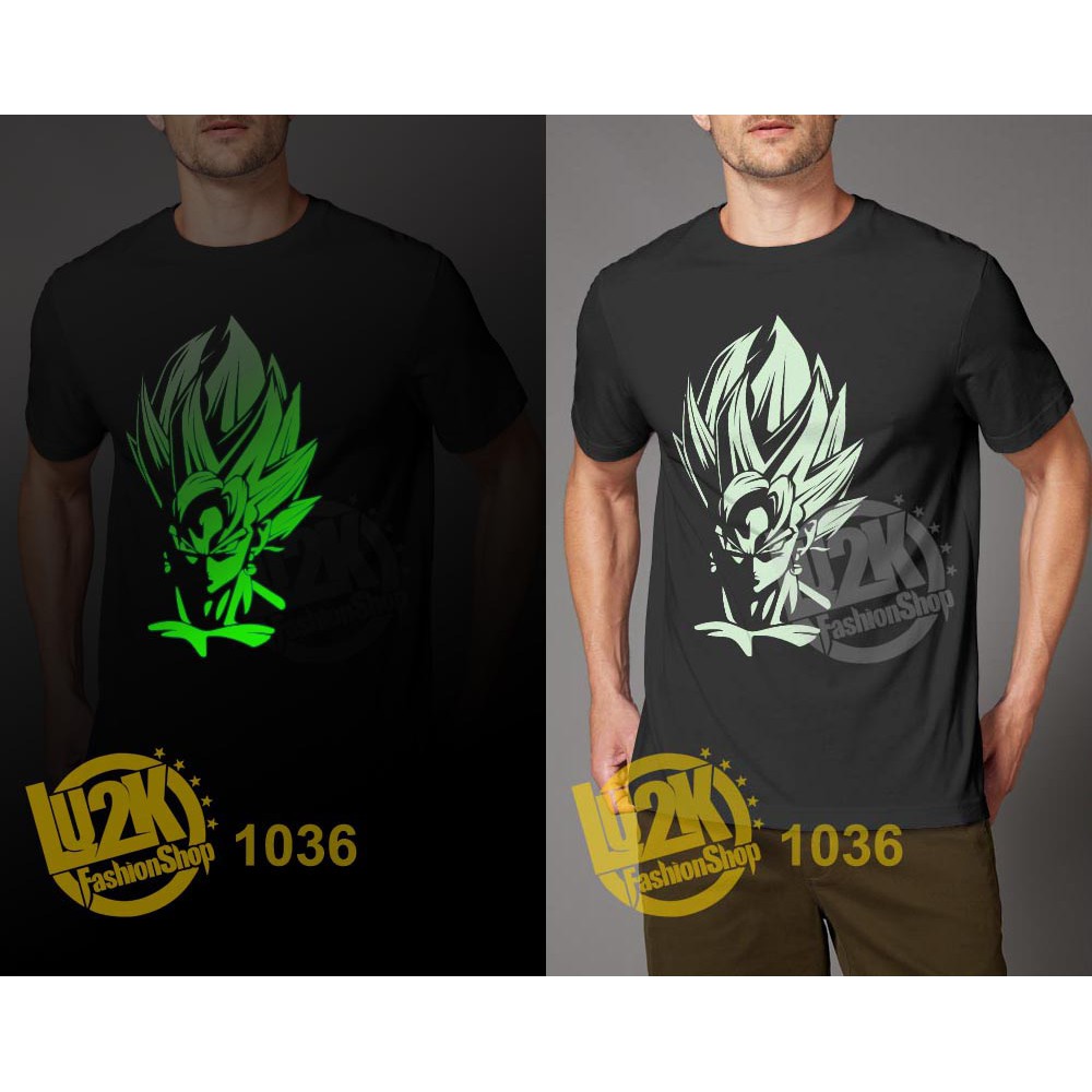 KAOS SUPER SAIYA SONGOKU DRAGON BALL Z KERA SAKTI KOMIK KEREN JEPANG GLOW IN THE DARK L2K 1036