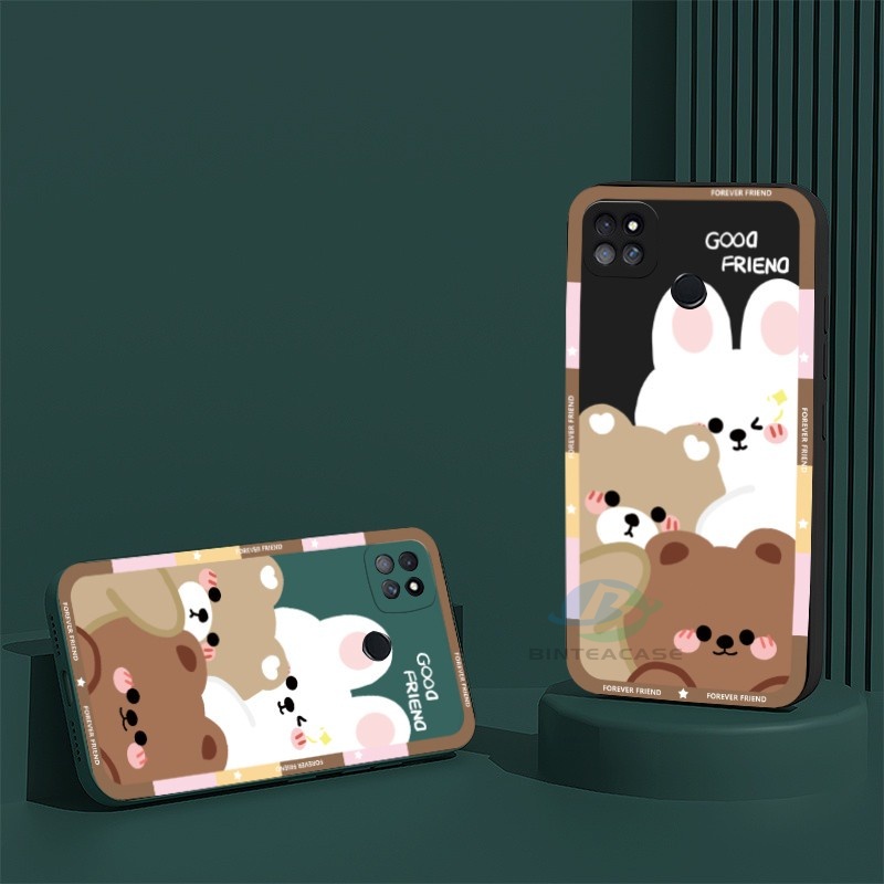 Casing Silikon Huawei Y6P Y7A Y6 Pro Y7 Pro 2019 Y9S P30 Lite Nova 7i Nova 5T Nova 3i Motif Beruang Dan Kelinci