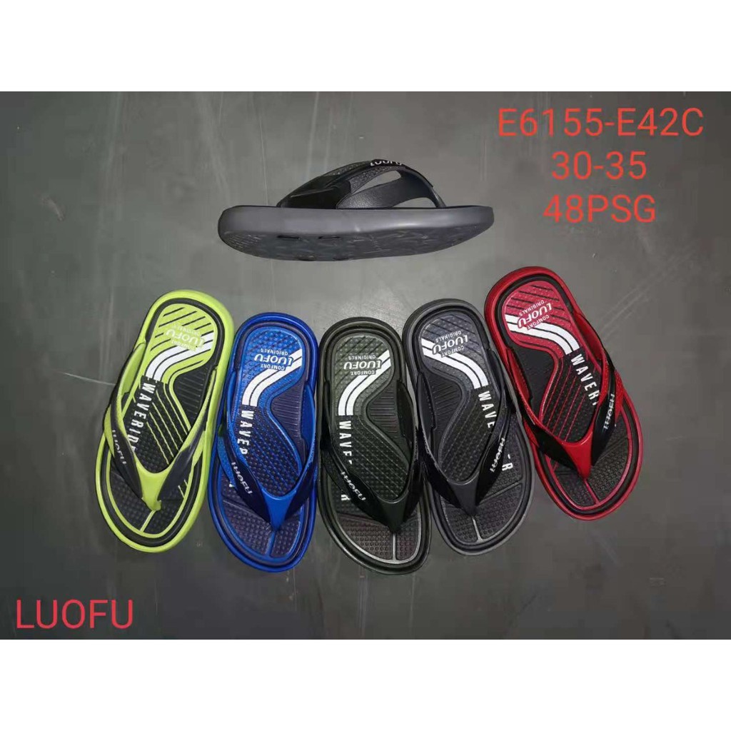 Sandal Karet Cowok Merk Luofu Tipe E-6155 Ukuran Tanggung 30-35